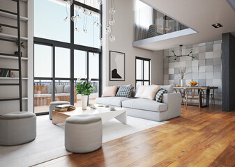 modern living interior