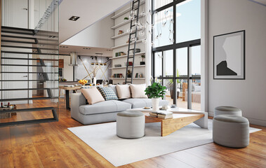 modern living interior