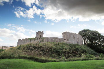 Fototapeta premium landscape image in the village of Castle Acre