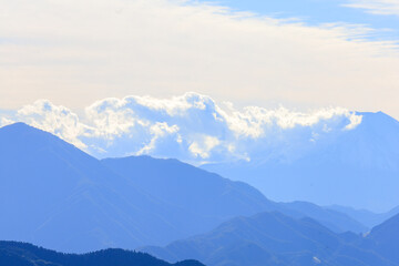 snow covered mountains