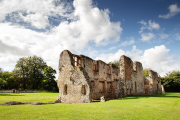 Fototapeta na wymiar landscape image of Thetford Priory