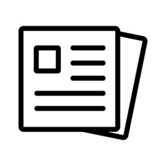 Newspaper Icon Design Vector Template Illustration