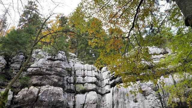 Bijele stijene (White rocks) beautiful hiking place in Gorski kotar, Croatia
