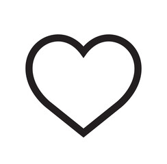 Heart vector icon isolated. love symbol