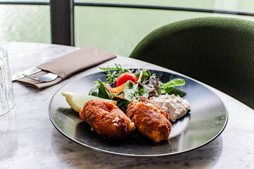 Food at the restaurant 