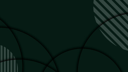 abstract dark green wave curve luxury texture with geometric line halftone polygon pattern on dark green.