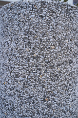 Old brick wall, old texture of red stone blocks closeup