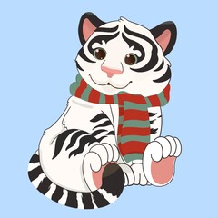 White tiger, symbol new yaer 2022