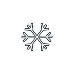 Snow_flakes vector icon illustration sign