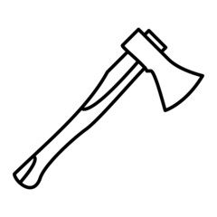 Vector Axe Outline Icon Design