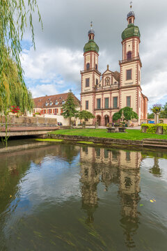 St Maurice abbey church in Ebersmunster in Alsace.