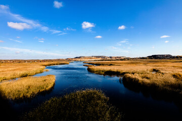 landscape with lake and sky