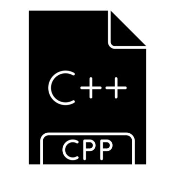 Vector CPP Glyph Icon Design