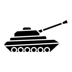 Fototapeta premium Vector Tank Glyph Icon Design
