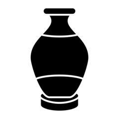  Vector Vase Glyph Icon Design