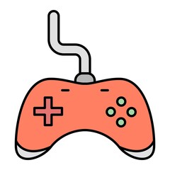 Vector Joypad Filled Outline Icon Design