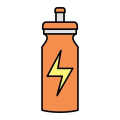 Vector Energy Drink Filled Outline Icon Design