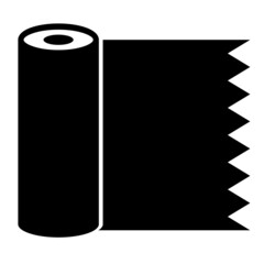 Vector Plastic Wrap Glyph Icon Design