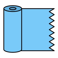 Vector Plastic Wrap Filled Outline Icon Design