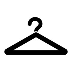 Vector Hanger Glyph Icon Design