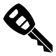 Vector Car Key Glyph Icon Design