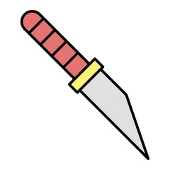 Vector Slice Tool Filled Outline Icon Design