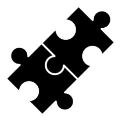 Vector Puzzle Glyph Icon Design