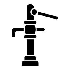  Vector Water Pump Glyph Icon Design