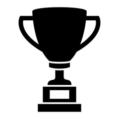 Vector Trophy Glyph Icon Design