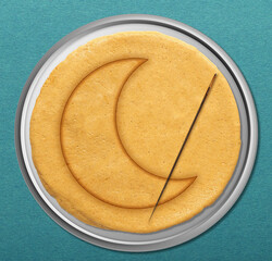 Korean Dalgona or Ppopgi honeycomb sugar candy