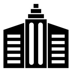  Vector Building Glyph Icon Design