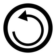Vector Undo Glyph Icon Design