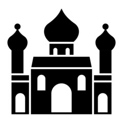 Vector Orthodox Church Glyph Icon Design