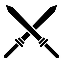 Vector Sword Glyph Icon Design