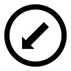 Vector Keep Left Glyph Icon Design