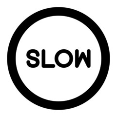 Vector Slow Glyph Icon Design