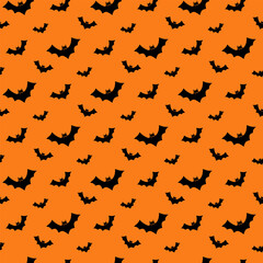 seamless bat pattern and background vector illustration
