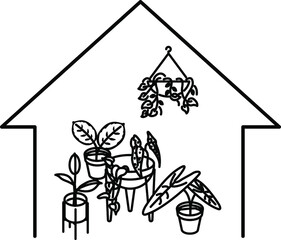 Urban jungle icon , vector