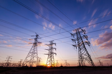the pylon in the evening