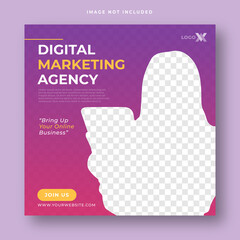 Obraz premium digital marketing agency social media post