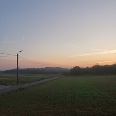 a sunrise in belgium