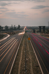 Larga exposición coches 