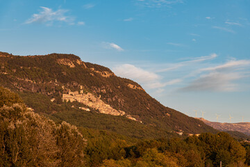 Panorama of Pesche, village in the province of Isernia, in Molise