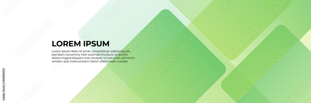 Poster Abstract modern green banner design web template set. Horizontal header web banner. Vector abstract graphic design banner pattern background template.