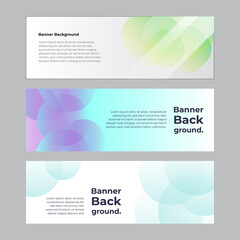 Abstract banner design web template set. Horizontal header web banner. Vector abstract graphic design Banner Pattern background template.