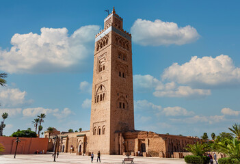 Fototapeta premium view of Kotoubia mosque against sky