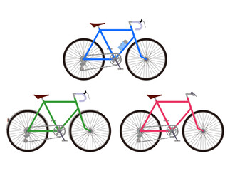 色々な自転車のイラスト　３種類