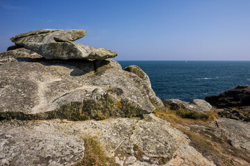 Pulpit Rock, Peninnis Head, St. Mary's, Isles of Scilly on a Summer's day
