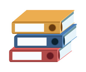 pile of office books