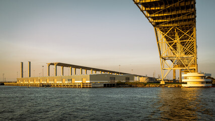 The Harbor bridge in Corpus Christi, Texas. - obrazy, fototapety, plakaty